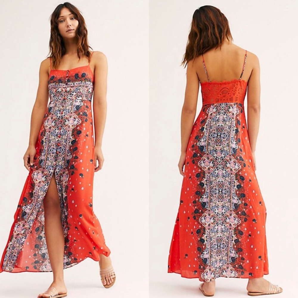 Free People | Morning Song Boho Maxi Dress New - Picture 1 of 7